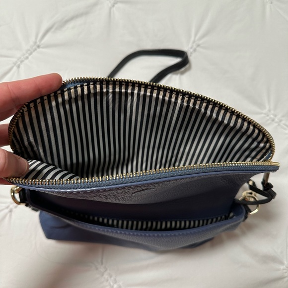 Kate Spade Blue and Cream Crossbody Purse - Picture 8 of 8